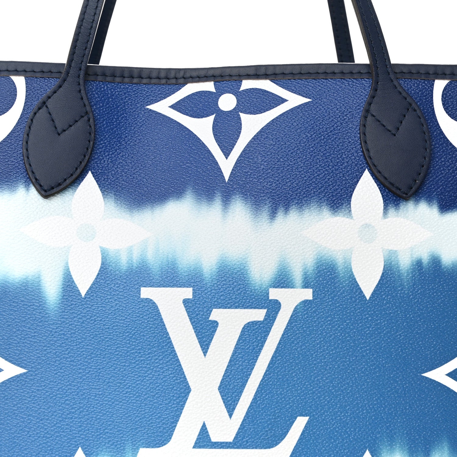 Louis Vuitton Monogram Escale Neverfull MM Blue 8 of 10