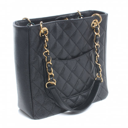 Chanel Caviar Petit Shopping Tote PST Black 3 of 9