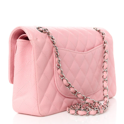 Chanel Caviar Quilted Medium Double Flap Light Pink 3 of 12