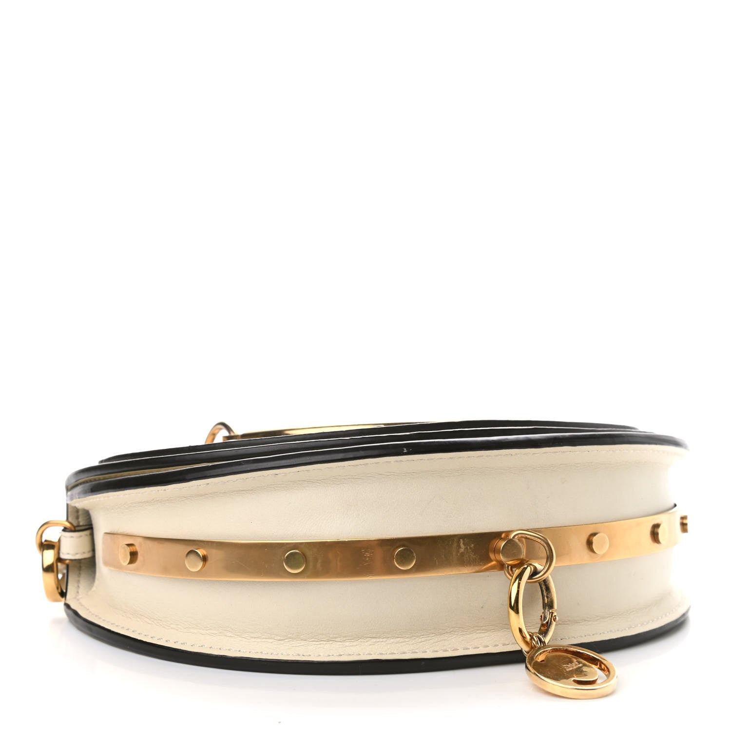 Chloe Calfskin Small Nile Bracelet Minaudiere Bag Off White 4 of 10