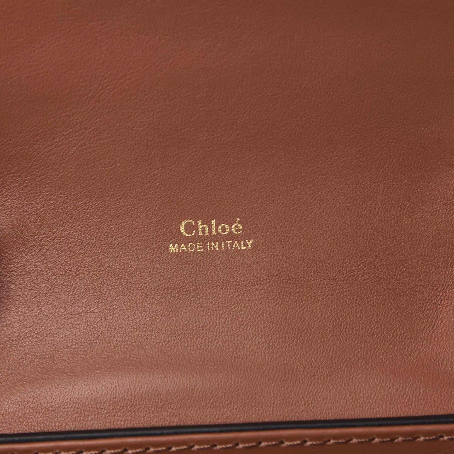 Chloe Calfskin Crocodile Embossed Small Aby Day Shoulder Bag Sepia Brown 7 of 11