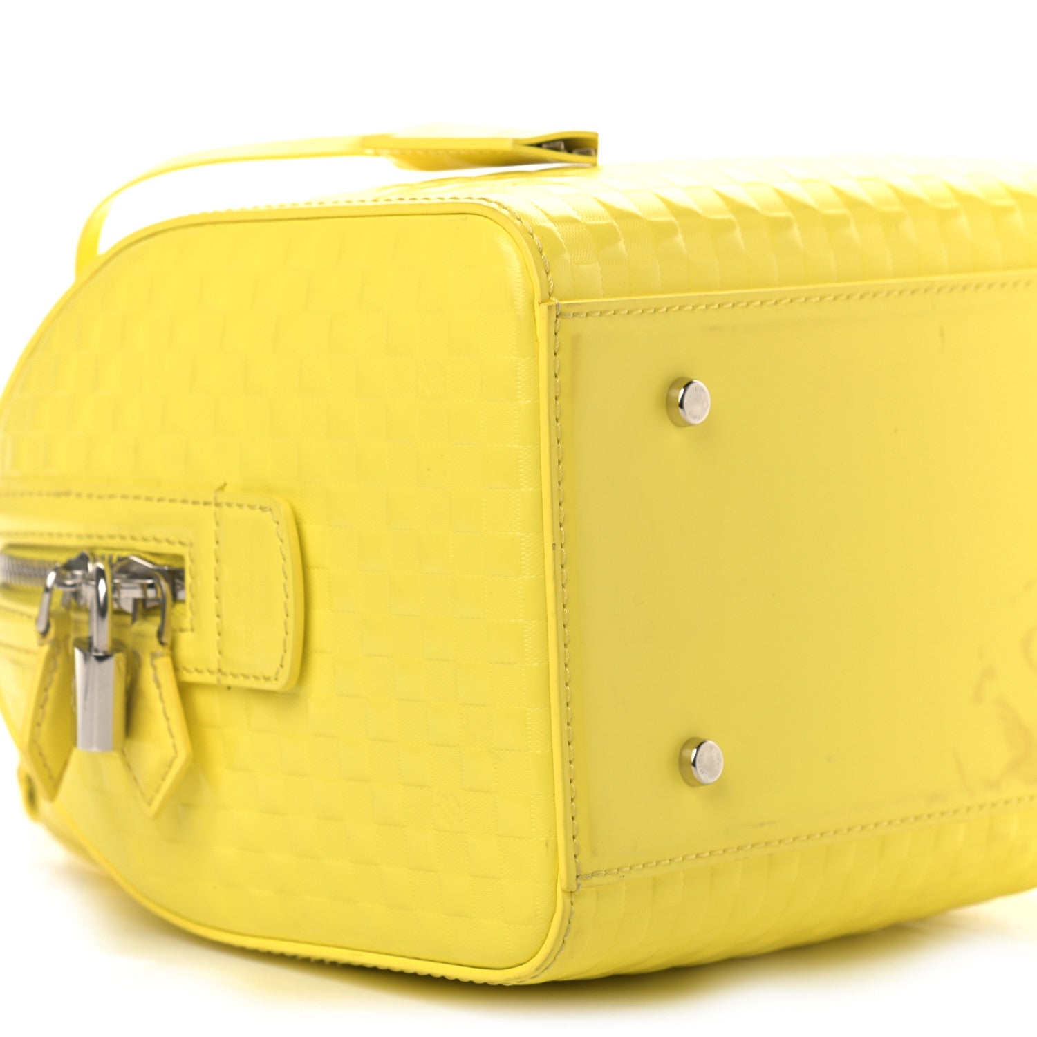 Louis Vuitton Damier Facette Speedy Cube PM Yellow 5 of 15