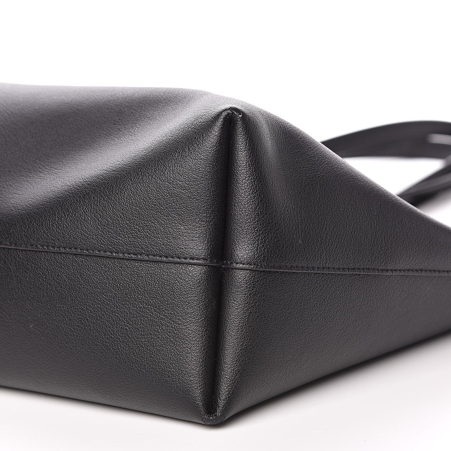 Calfskin Large Shopping Tote Black