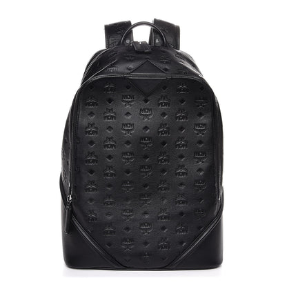 MCM Calfskin Ottomar Monogram Duke Backpack Black 1 of 8