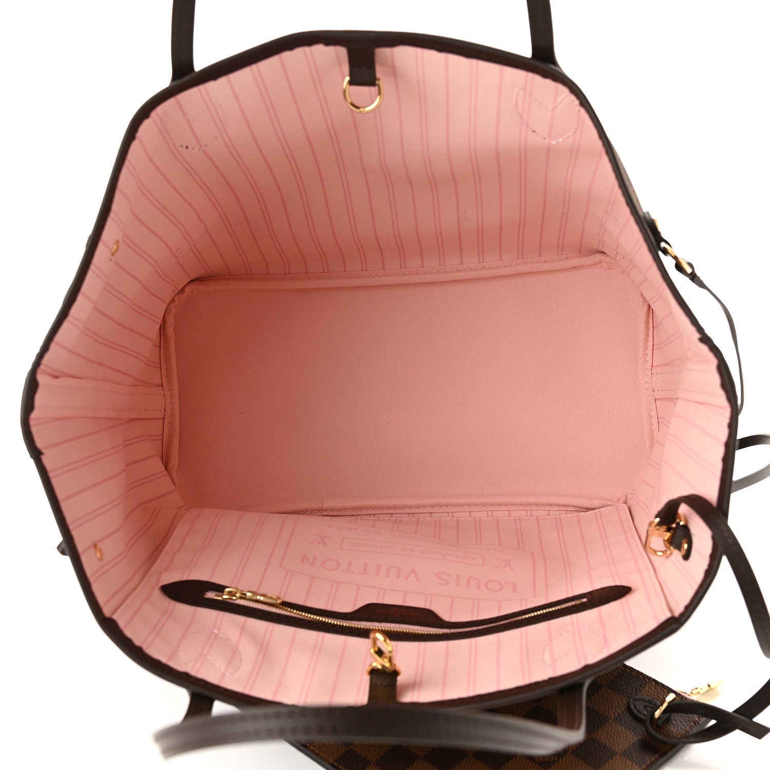 Louis Vuitton Damier Ebene Neo Neverfull MM Rose Ballerine 6 of 10