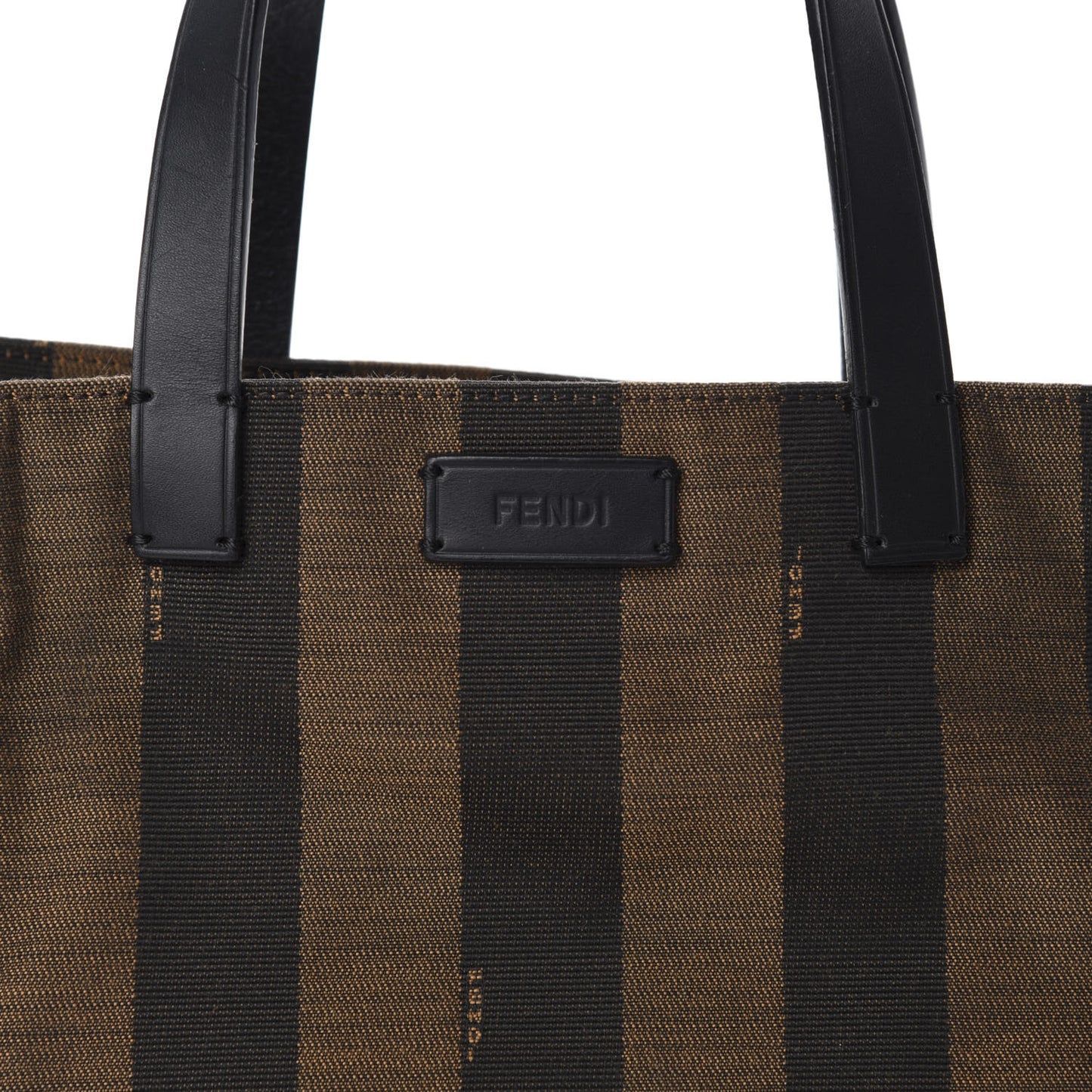 Pequin Small Shopping Tote Black Tobacco