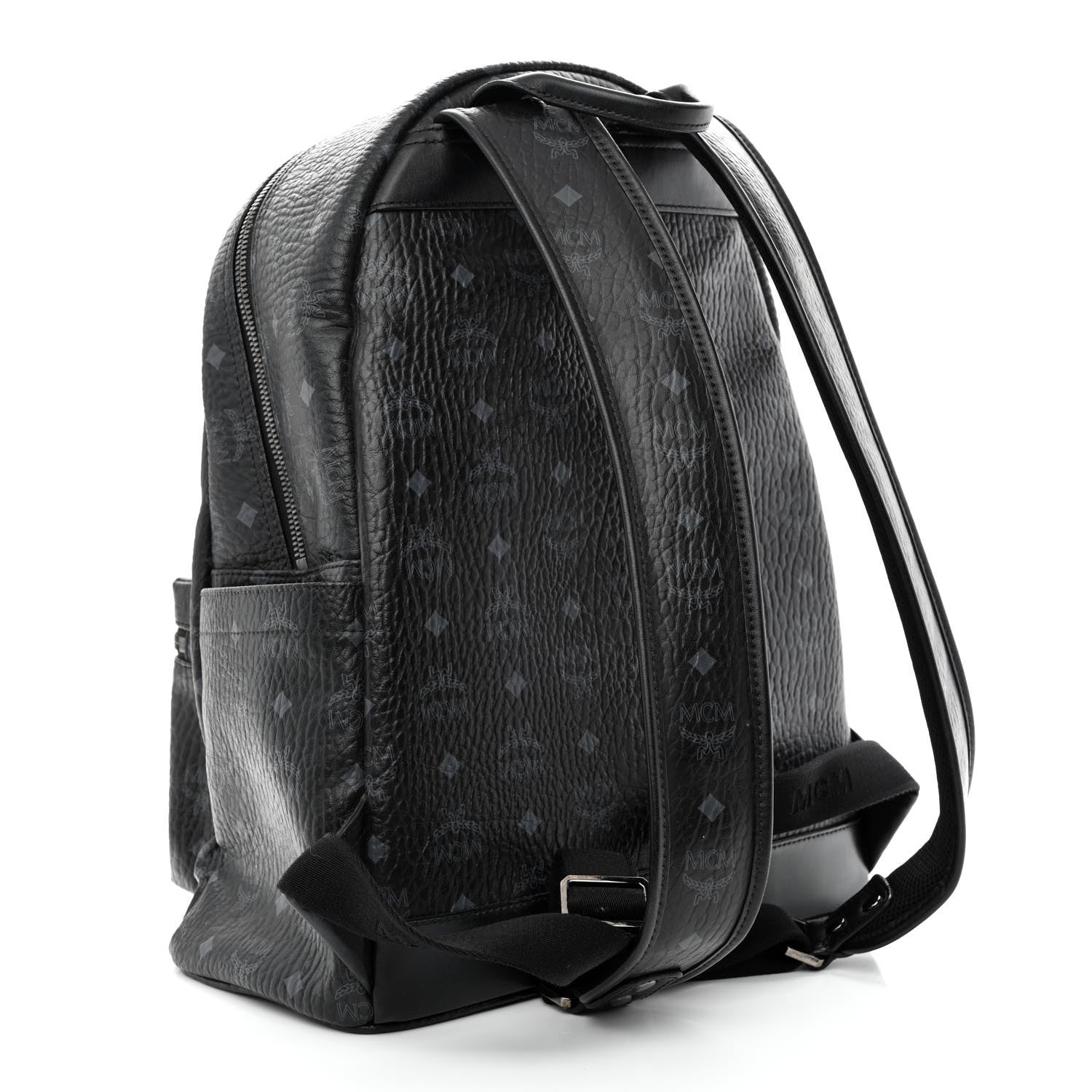 MCM Visetos Medium Stark Backpack Black 3 of 14