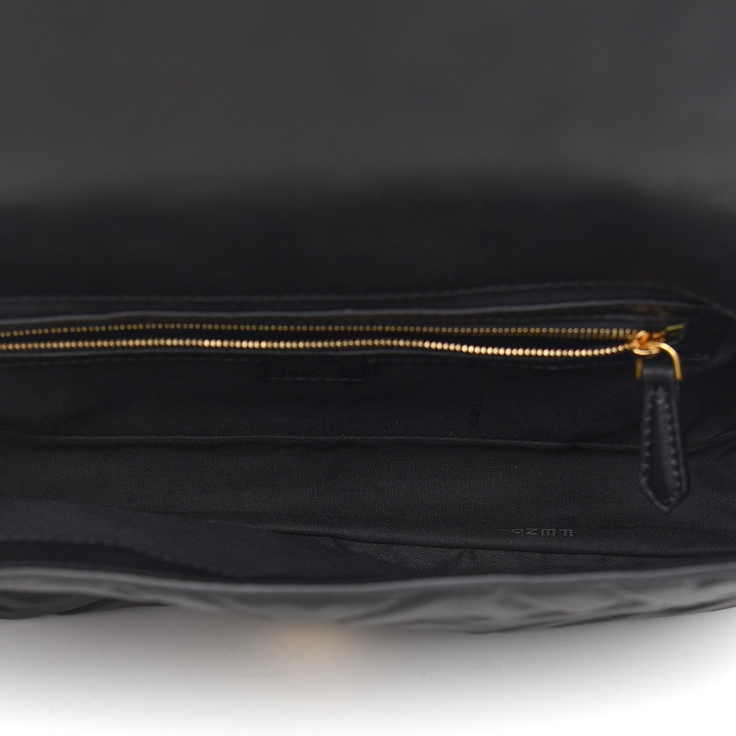 Nappa FF 1974 Embossed Baguette Black