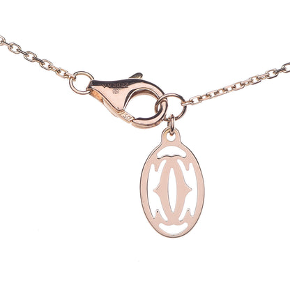 Cartier 18K Pink Gold Pink Sapphire Symbols Cross Pendant Necklace 5 of 6
