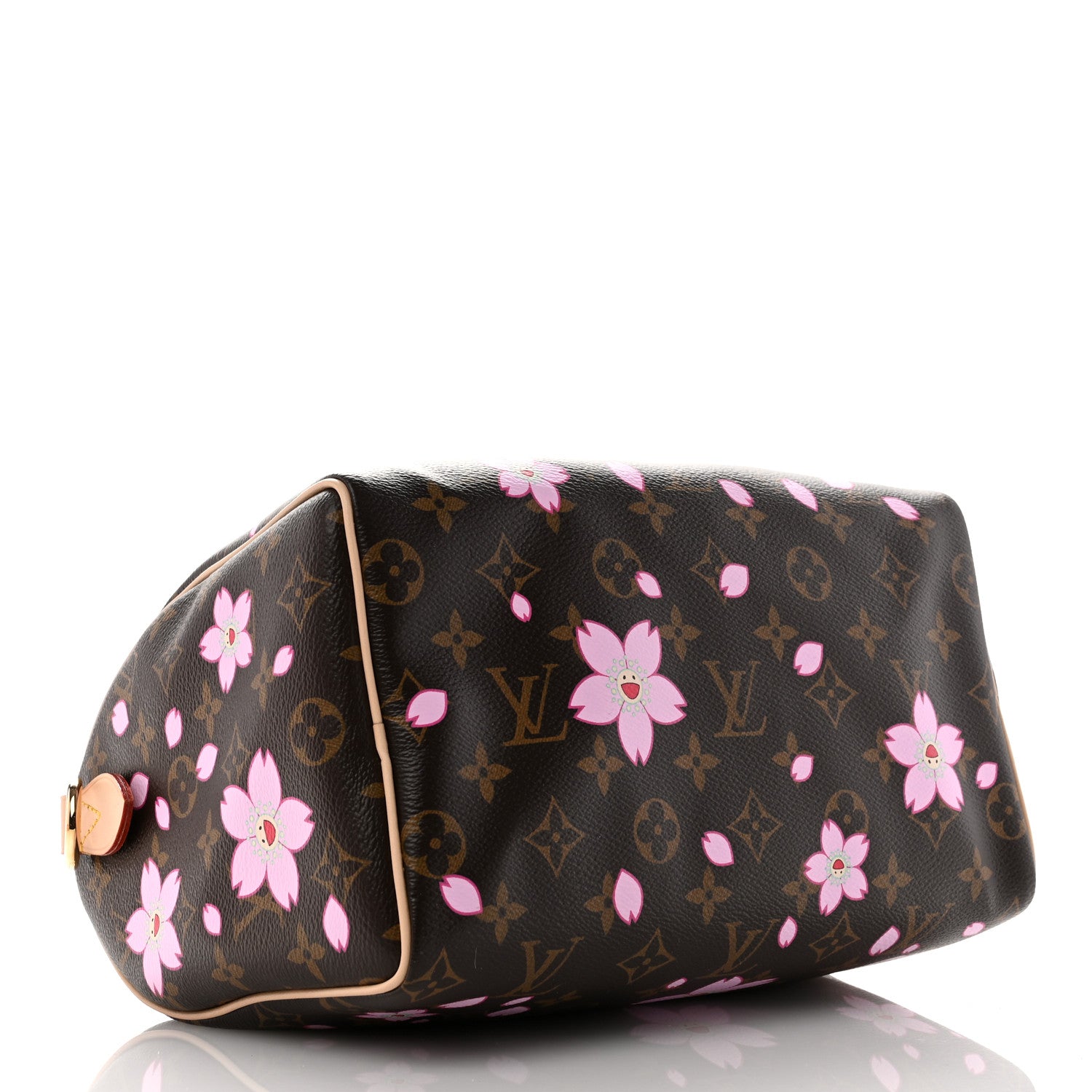 Louis Vuitton LV X TM Monogram Cherry Blossom Speedy Bandouliere 25 Sakura Brown 4 of 9