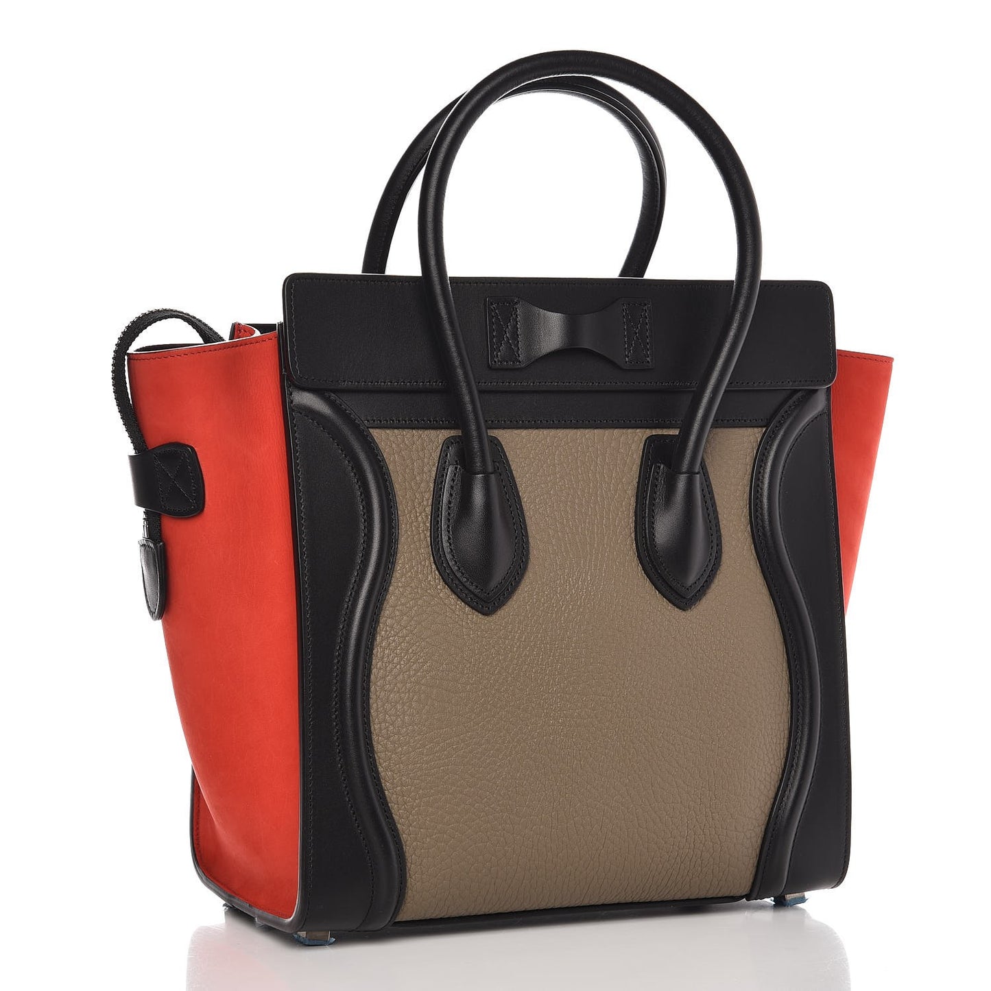 Bullhide Calfskin Nubuck Micro Tri-Color Luggage Souris