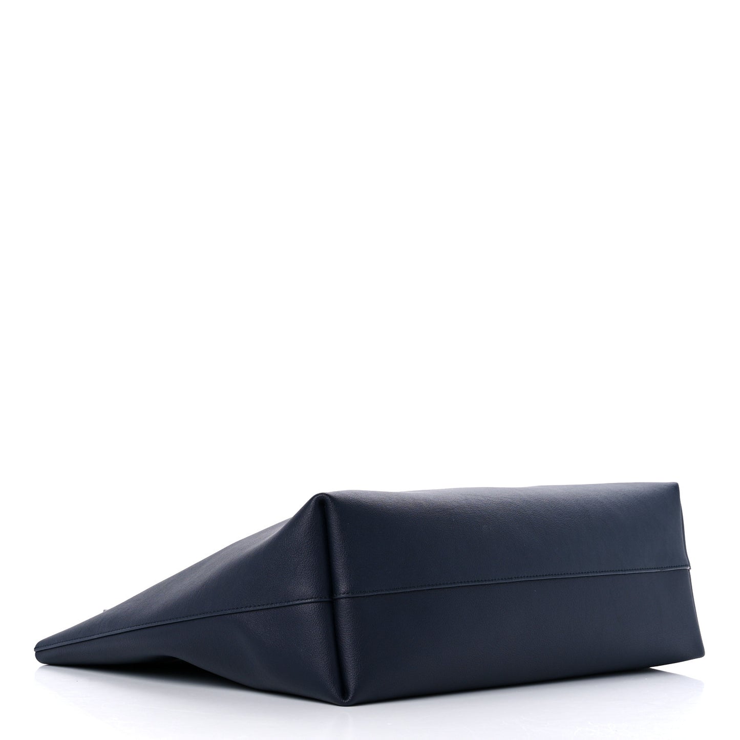 Calfskin Large Shopping Tote Deep Marine