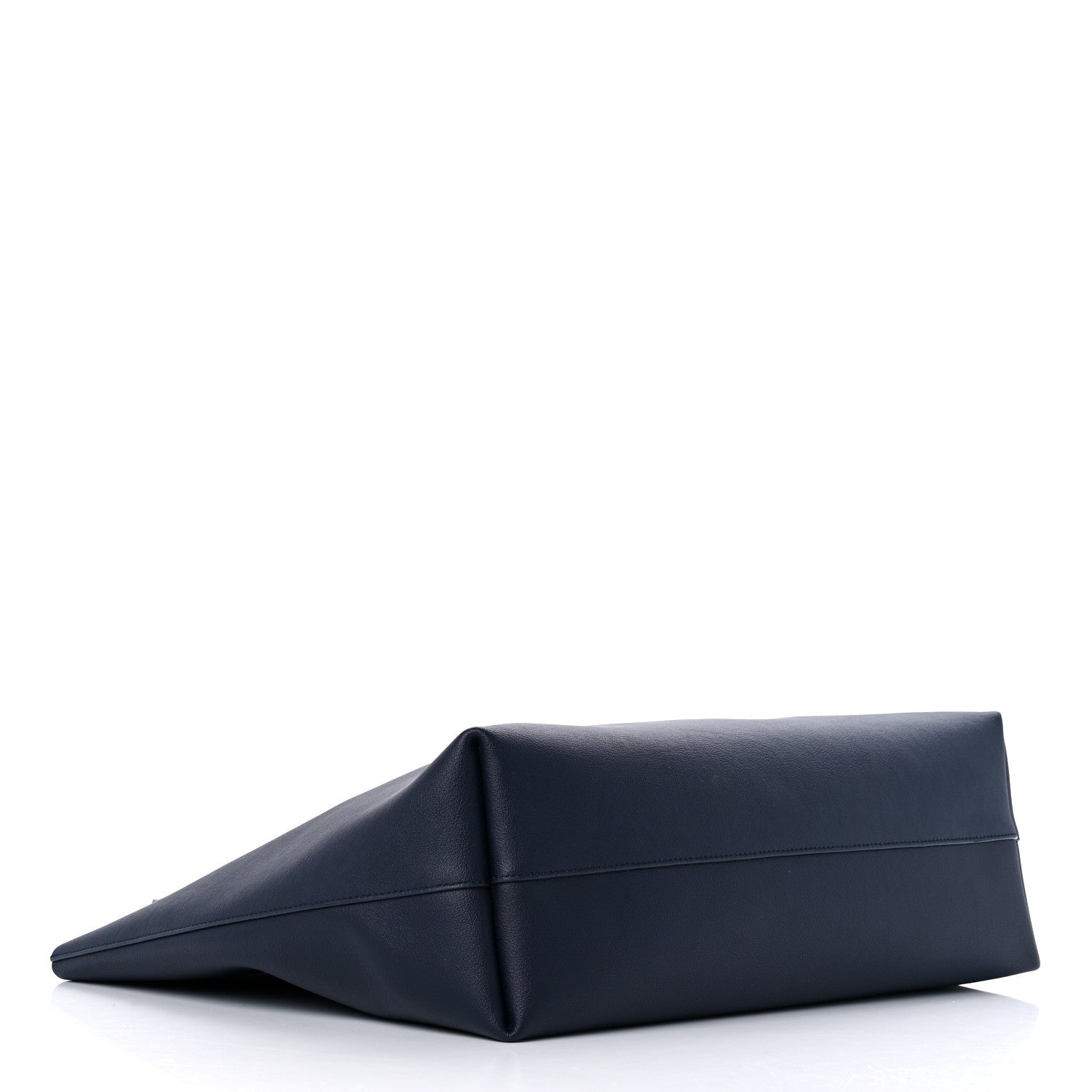 Saint Laurent Calfskin Large Shopping Tote Deep Marine 5 of 11