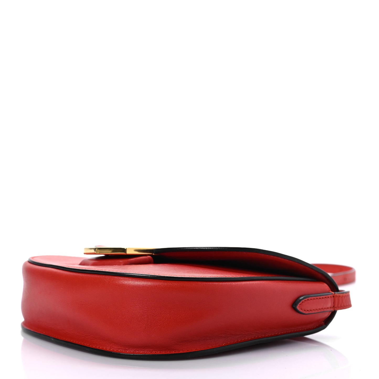 Smooth Calfskin Small Trotteur Bright Red