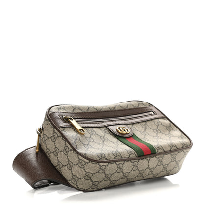 Gucci Soft GG Supreme Monogram Medium Ophidia Belt Bag Dark Brown 4 of 12