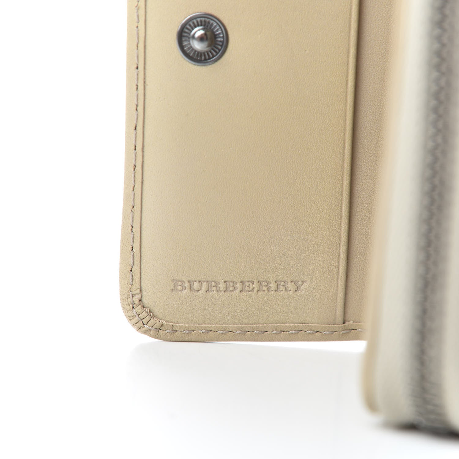 Burberry Smoked Check Compact Wallet Trench 7 of 8