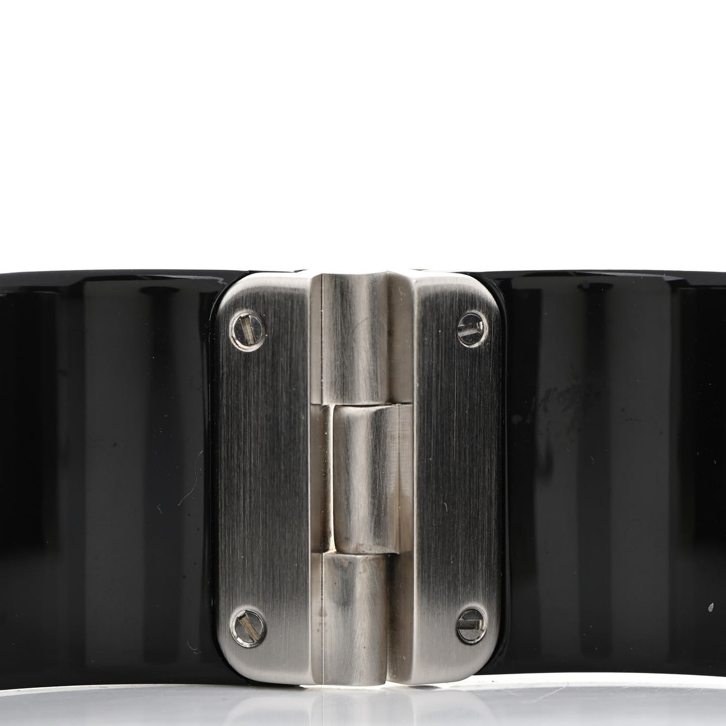 Resin Pearl Crystal CC Cuff Black