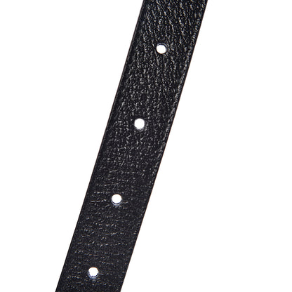 Gucci Textured Dollar Calfskin Bees And Stars Print Womens 20mm Belt 95 38 Black Gold 5 of 6