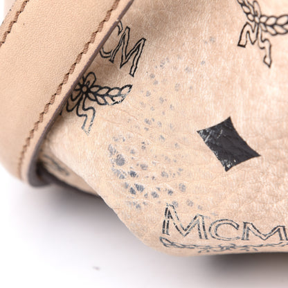 MCM Visetos Medium Drawstring Shopper Beige 10 of 12