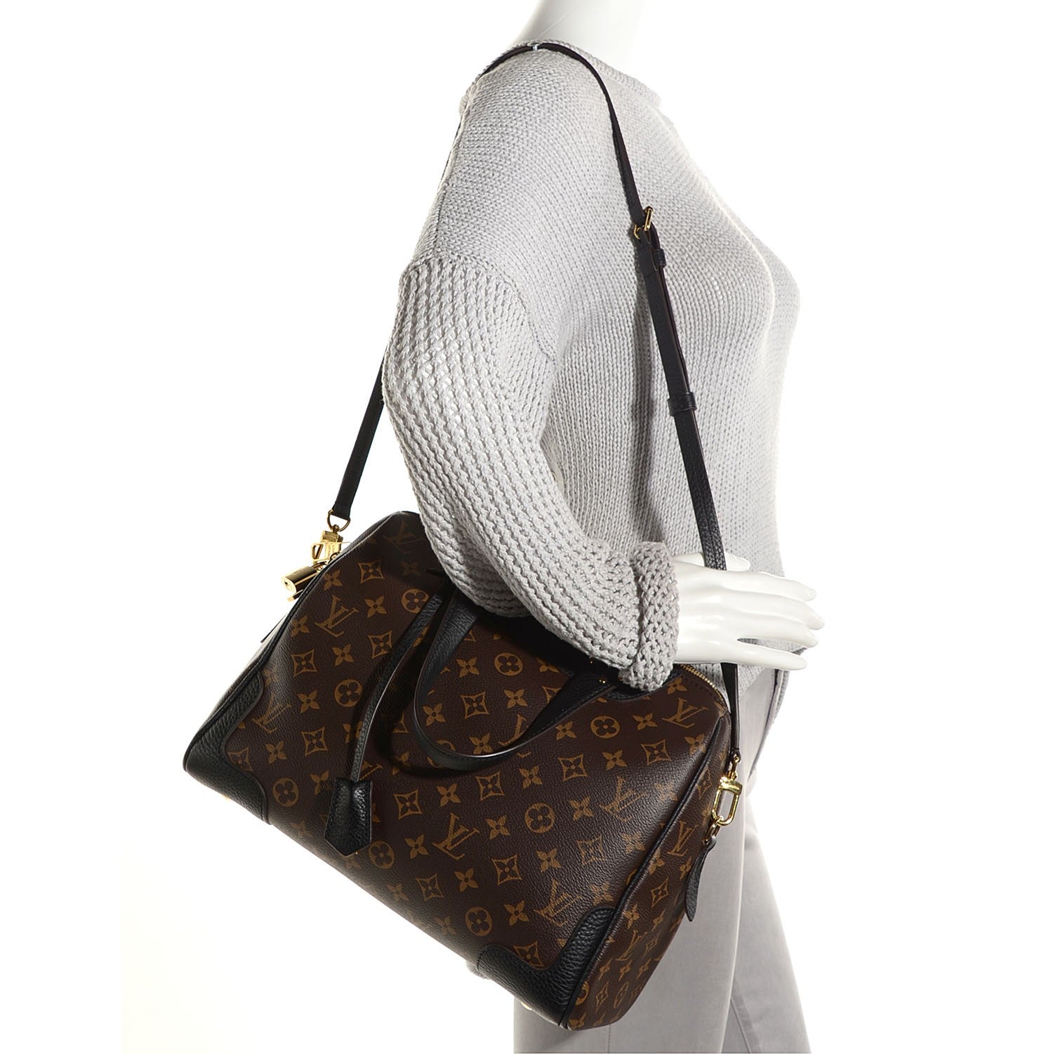 Louis Vuitton Monogram Retiro NM Black 2 of 8