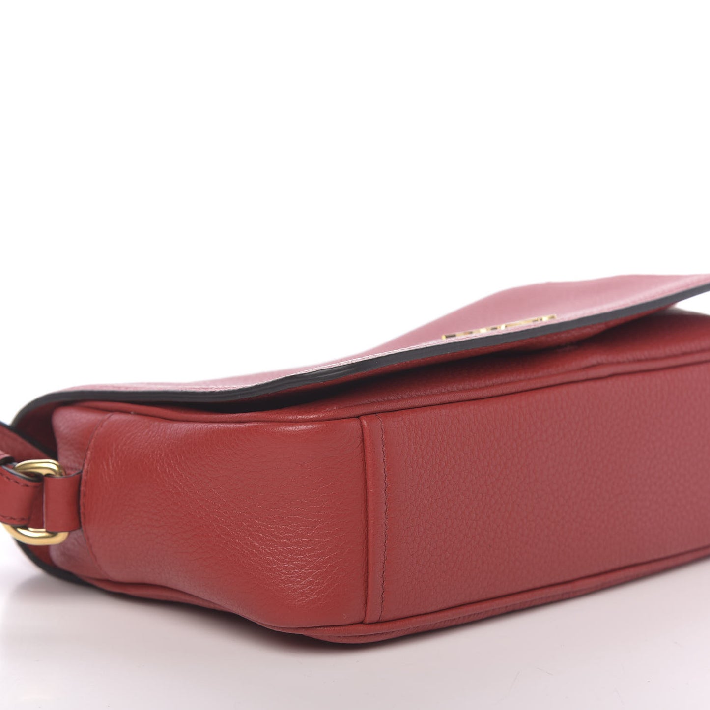 Vitello Phenix Flap Crossbody Rosso
