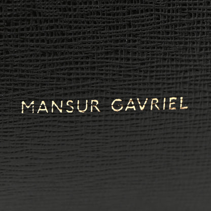 Mansur Gavriel Saffiano Mini Bucket Bag Black Flamma 6 of 12