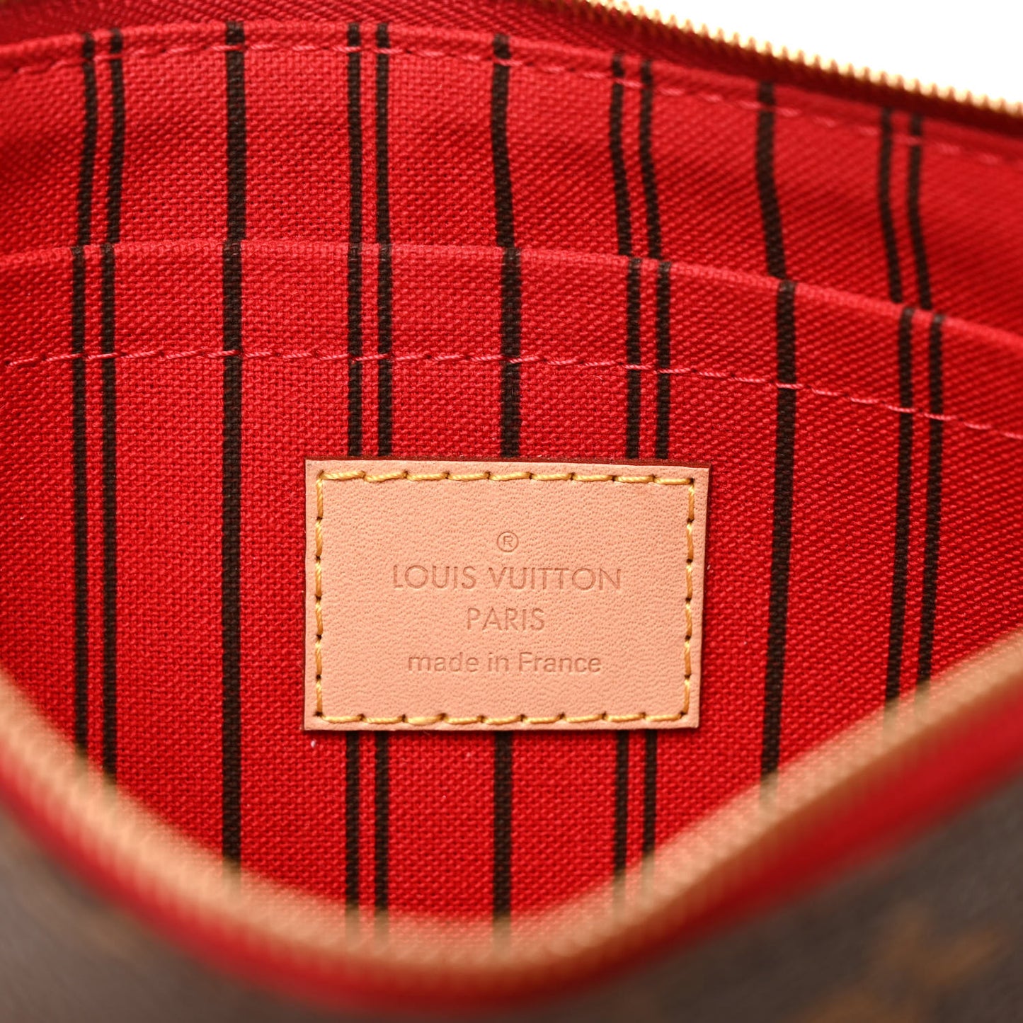 Monogram Neverfull MM GM Pochette Cherry
