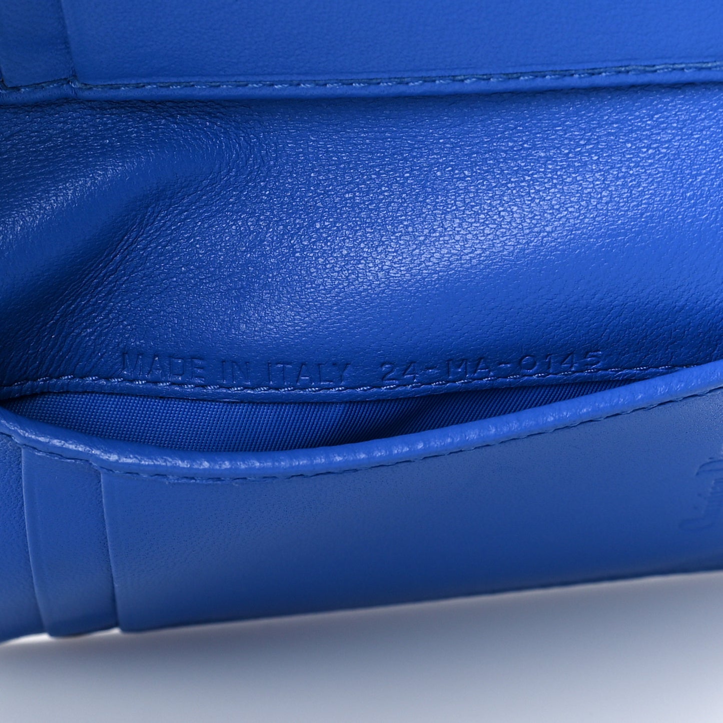 Lambskin Cannage Lady Dior Eden Wallet Blue