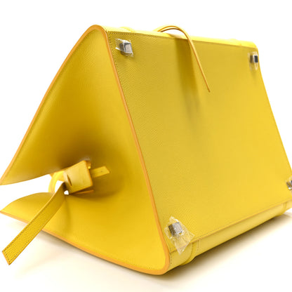 Celine Grained Calfskin Medium Phantom Luggage Yellow 9 of 14