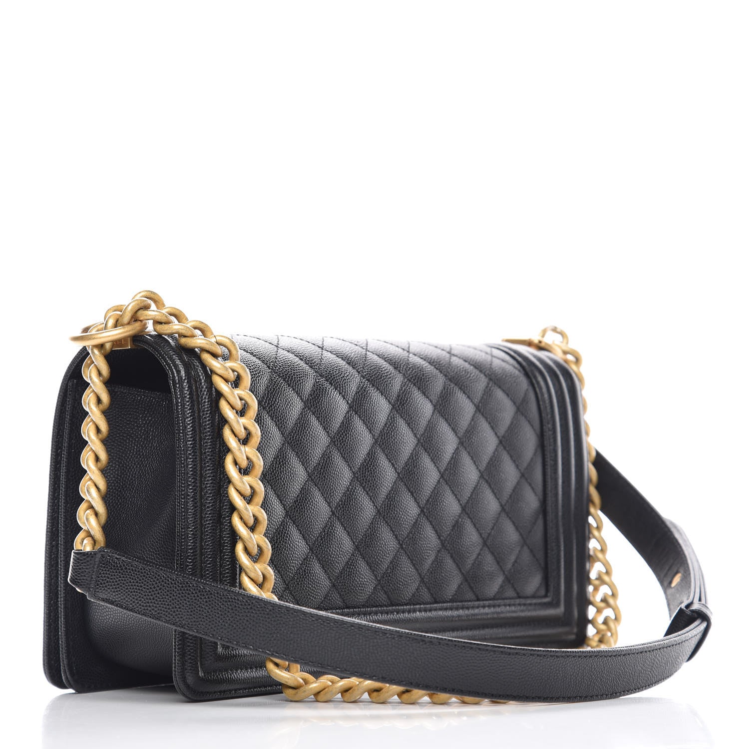 Chanel Caviar Quilted Medium Boy Flap Black 3 of 16