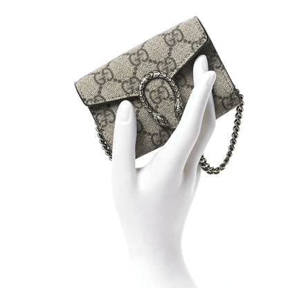 Gucci GG Supreme Monogram Dionysus Coin Purse Taupe 2 of 10