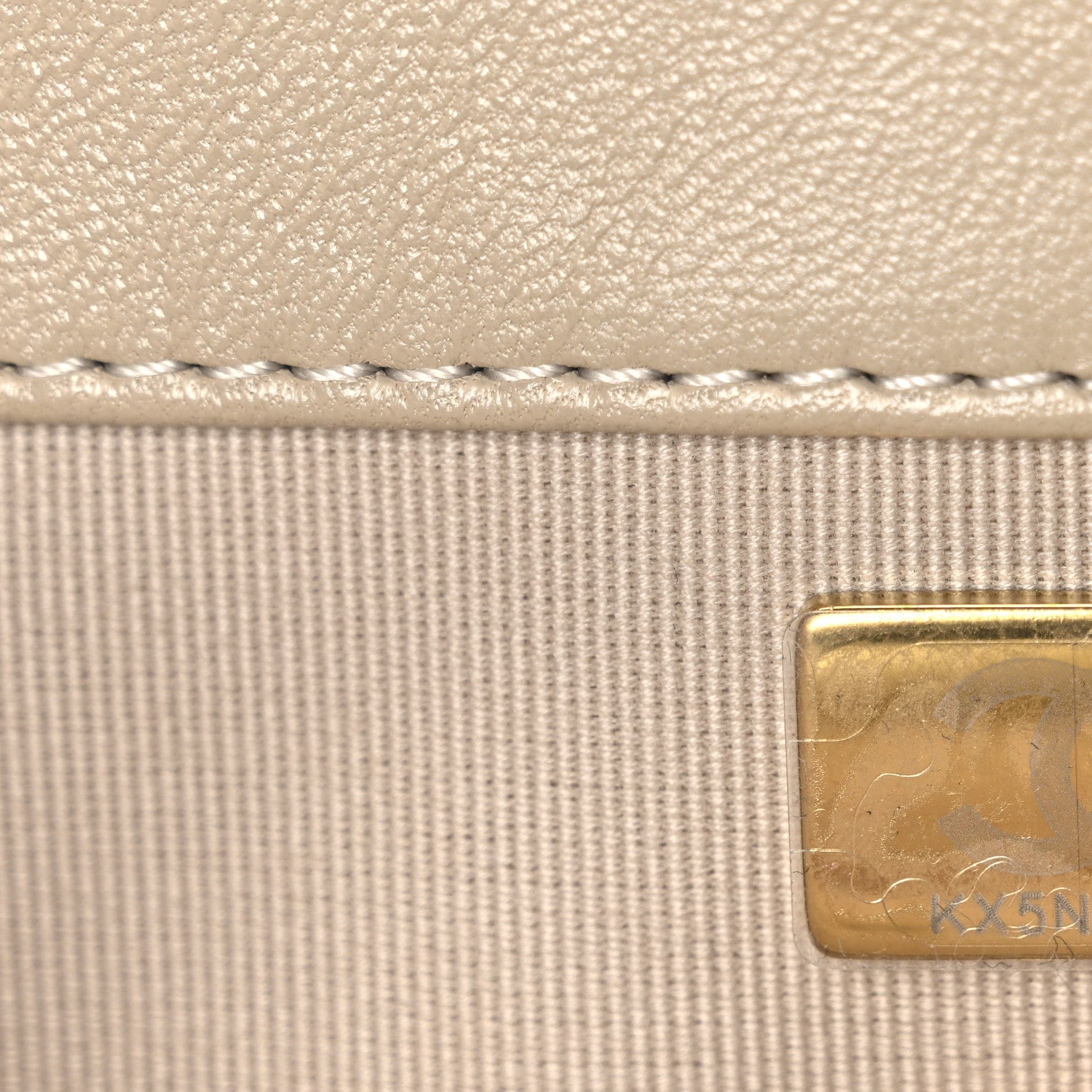 Chanel Shiny Lambskin Quilted Mini Flap Beige 7 of 10