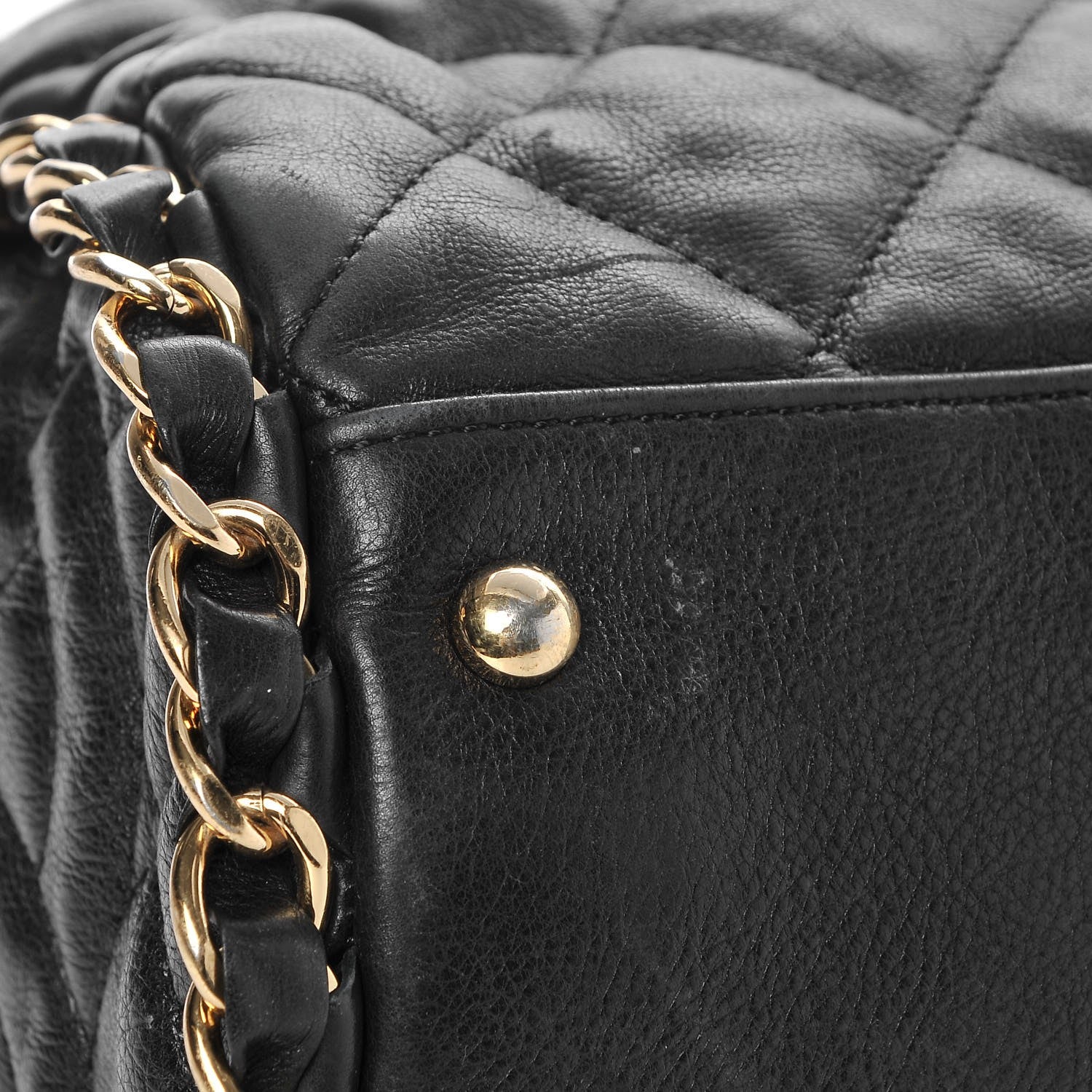Chanel Calfskin Quilted Large Chain Me Hobo Black 8 of 9