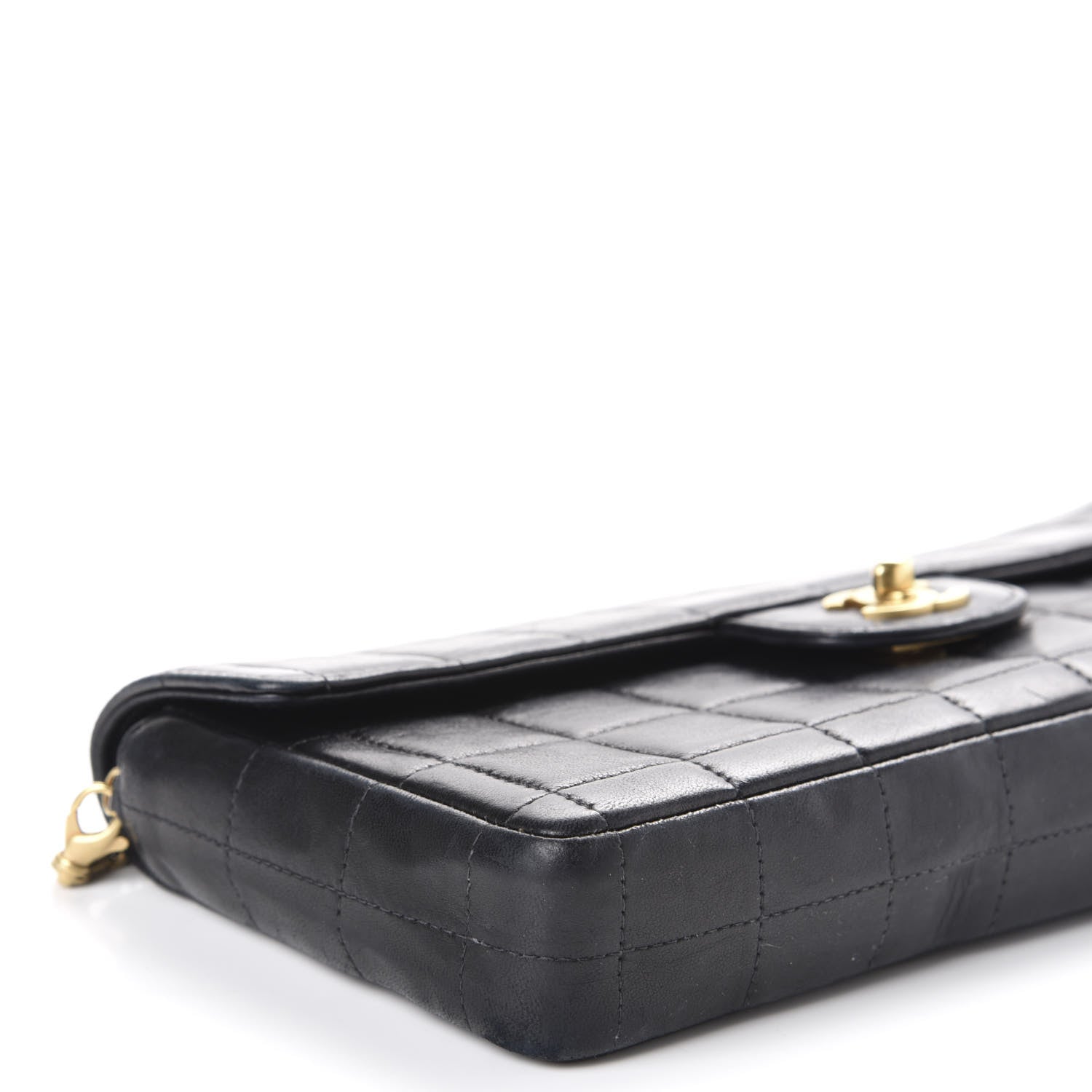 Chanel Lambskin East West Chocolate Bar Flap Black 6 of 12