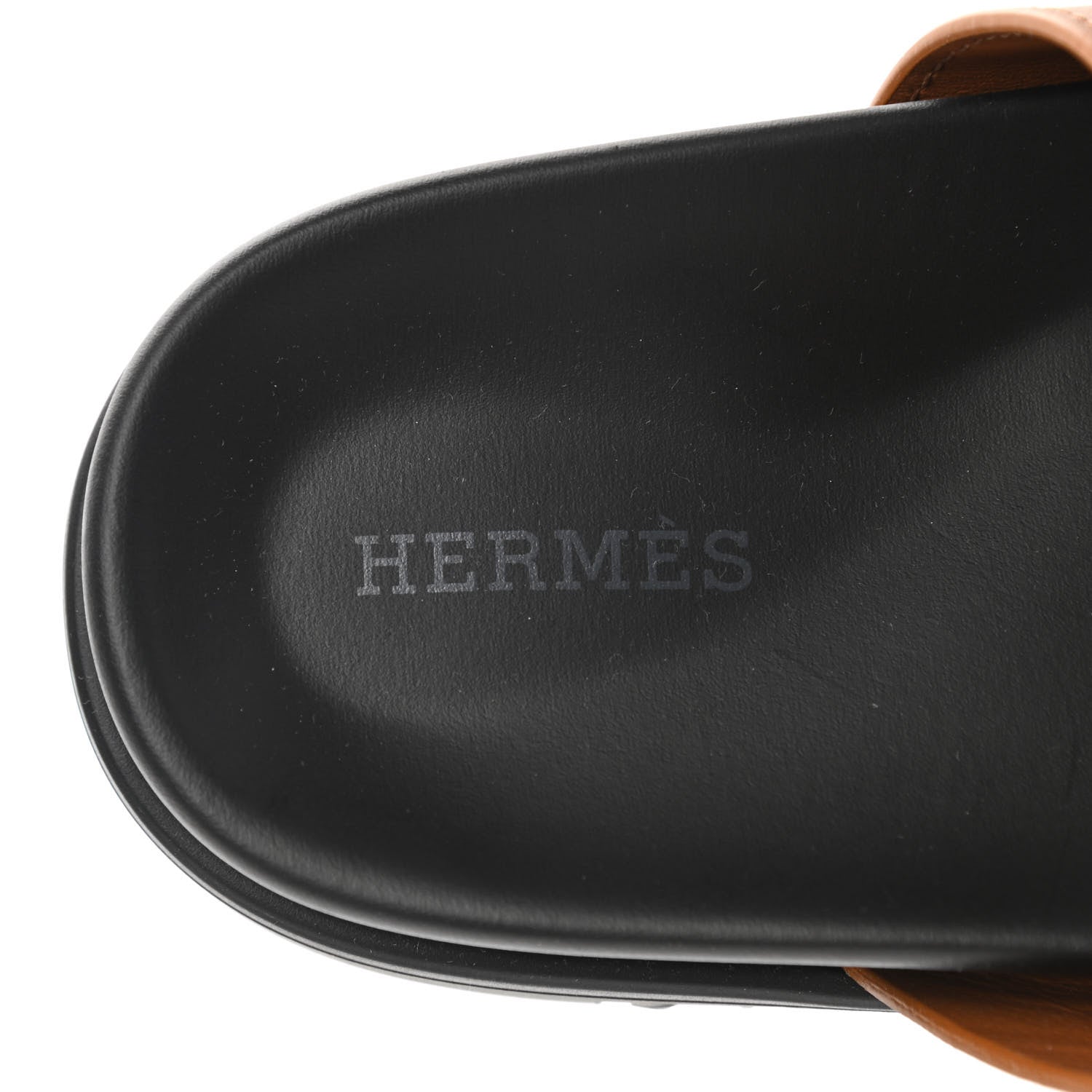 Hermes Calfskin Womens Chypre Sandals 35 Gold 6 of 9