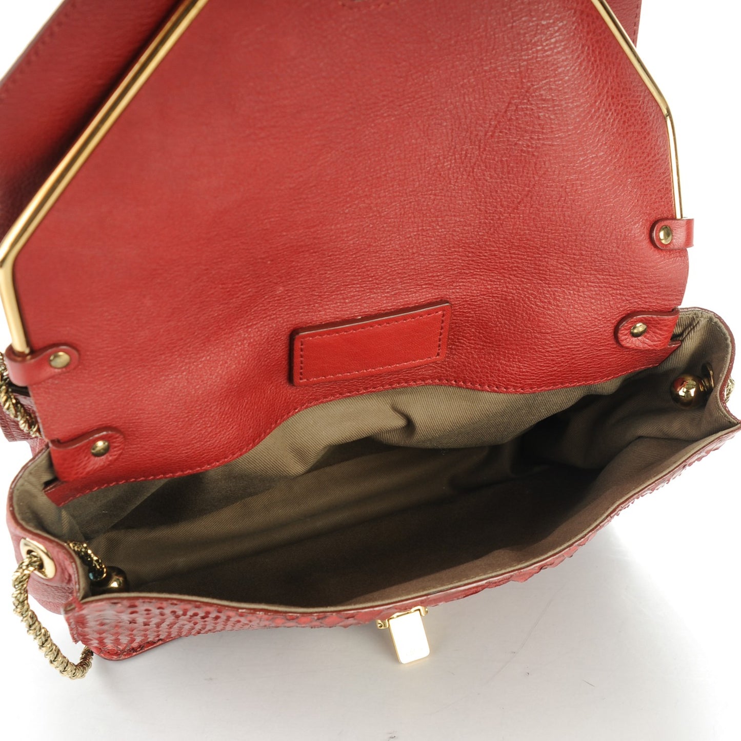 Python Sally Flap Bag Red