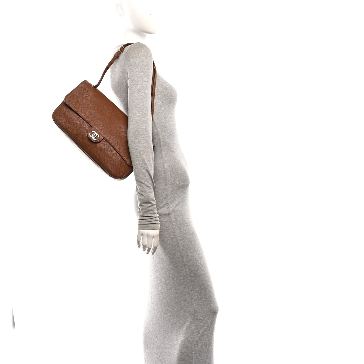 Chanel Grained Calfskin Small Souplissimo Maxi Flap Camel 2 of 11