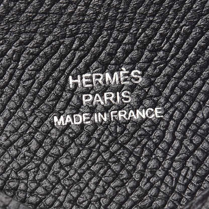 Hermes Epsom Calvi Card Case Black 6 of 8