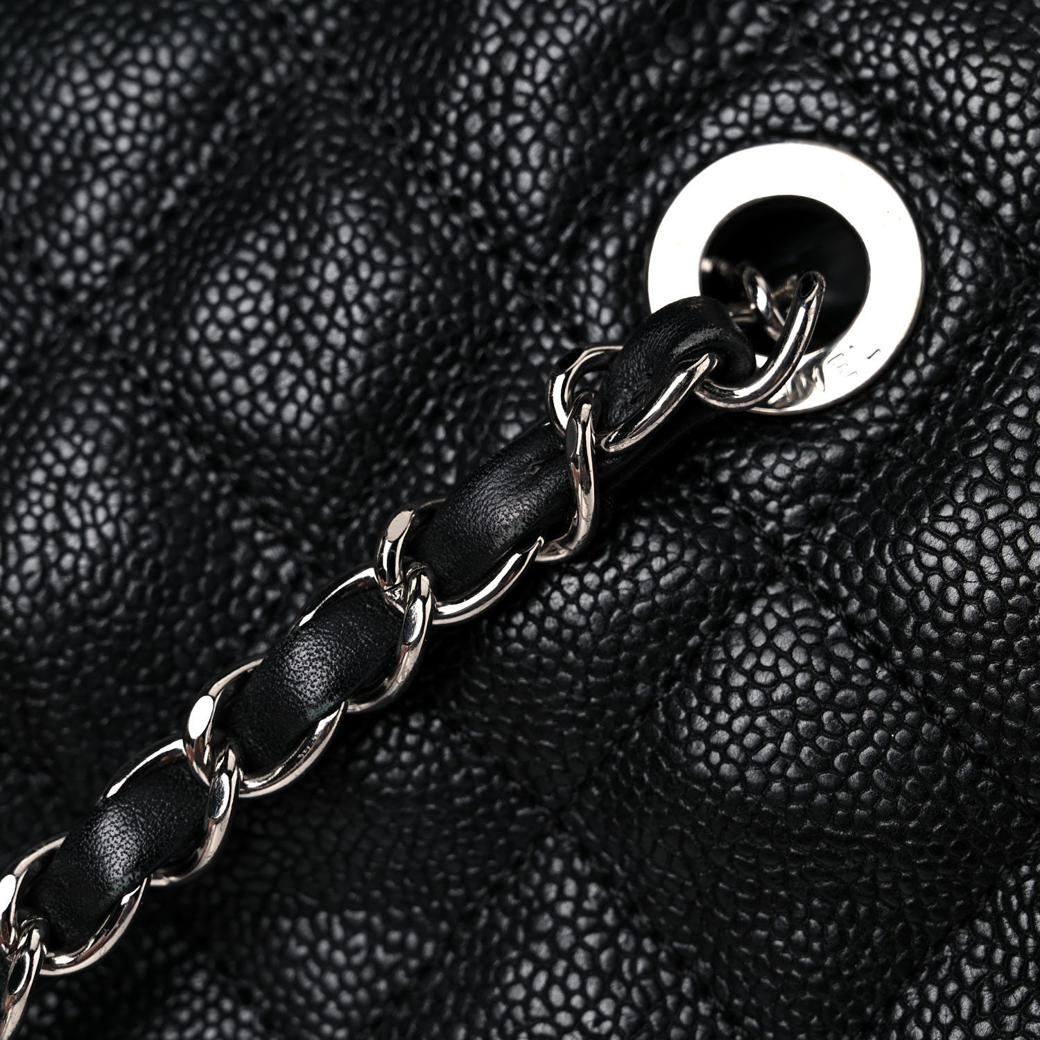 Chanel Caviar Quilted French Riviera Shouler Bag Black 27 of 28
