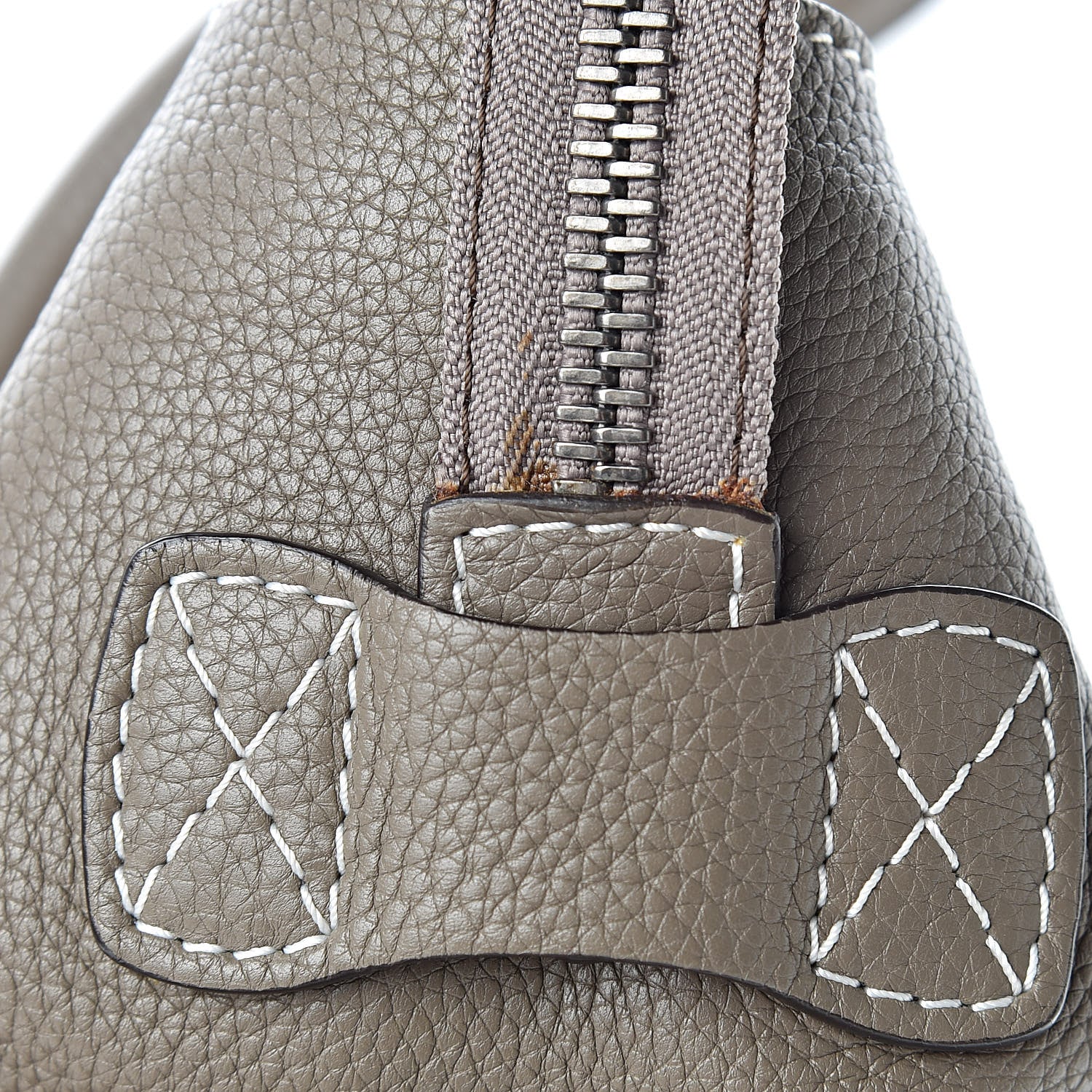 Celine Drummed Calfskin Mini Luggage Souris 13 of 13
