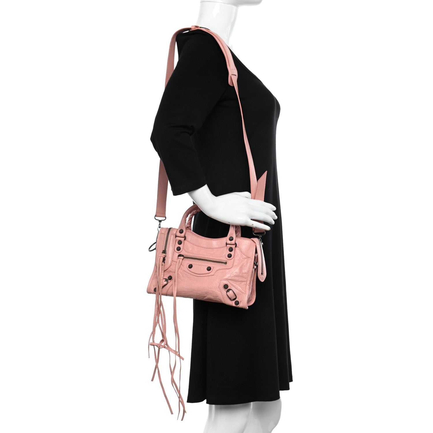Balenciaga Agneau Classic Hardware Mini City Rose Peche 2 of 22