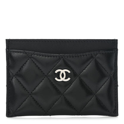 Chanel Lambskin Quilted Card Holder Black 1 of 9