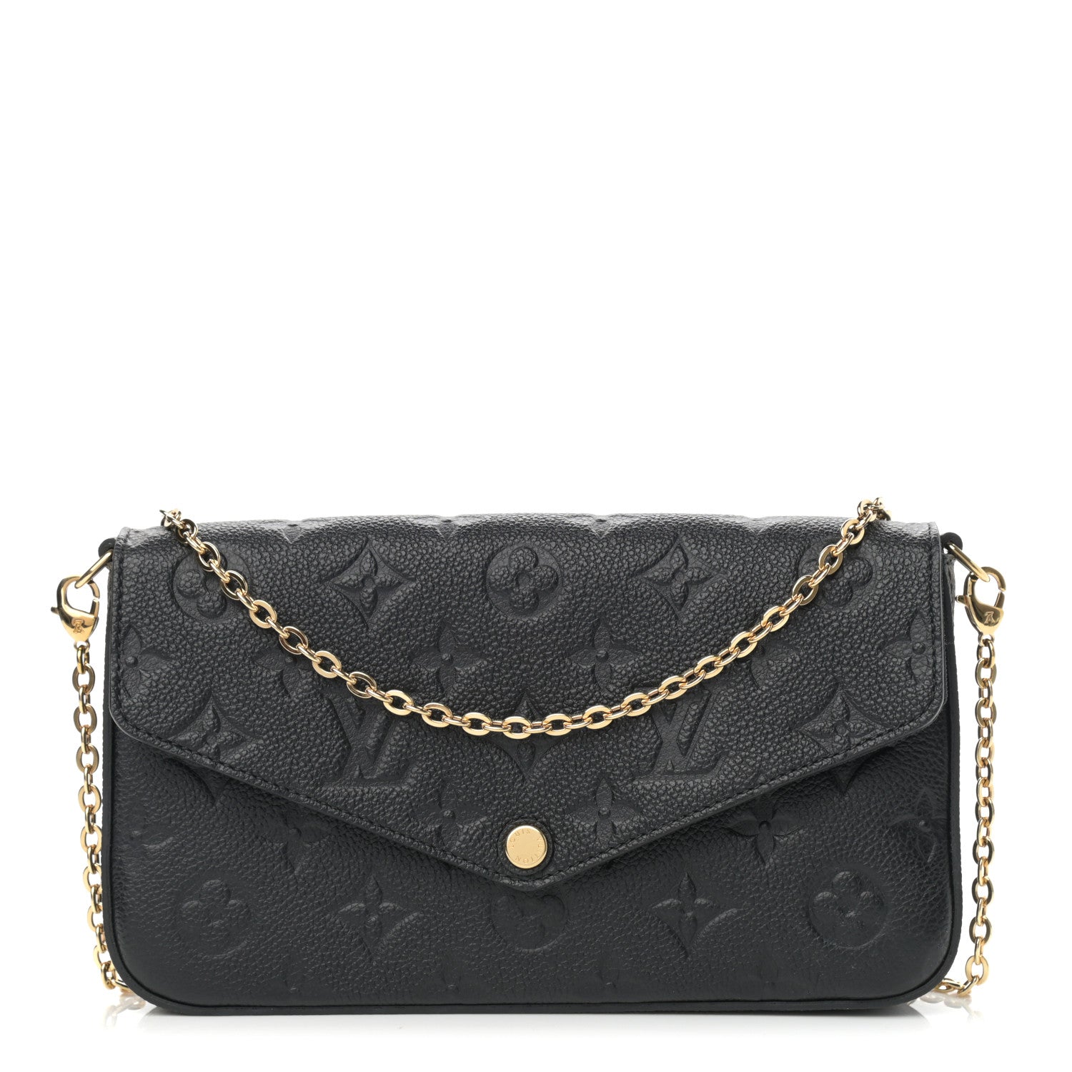 Louis Vuitton Empreinte Pochette Felicie Chain Wallet Black 1 of 12
