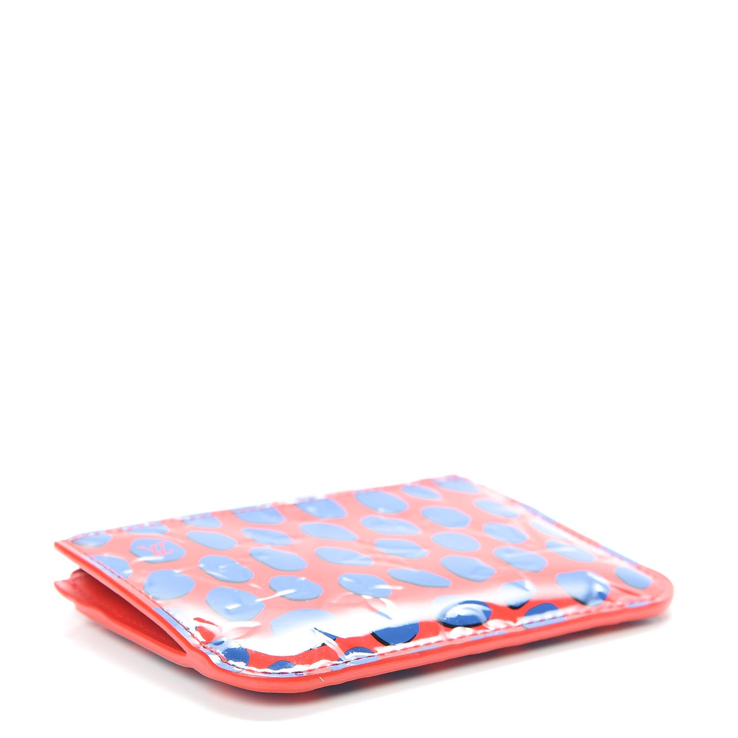 Louis Vuitton Vernis Jungle Dots Key Pouch Coquelicot Denim 4 of 6
