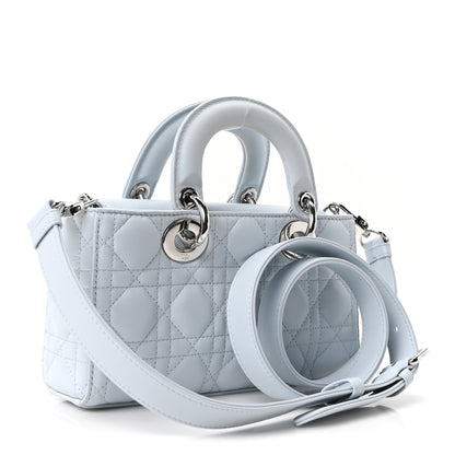 Christian Dior Lambskin Cannage Small Lady D-Joy Light Blue 2 of 9