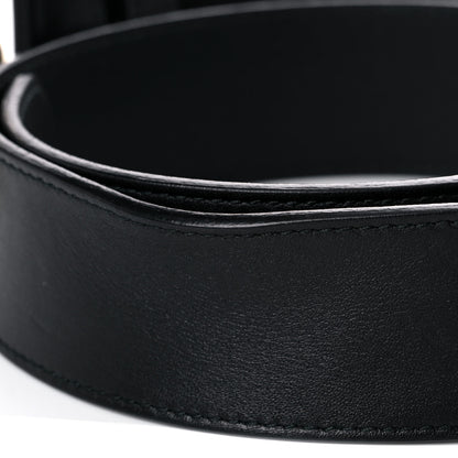 Gucci Calfskin Crystal Double G 40mm Belt 80 32 Black Multicolor 6 of 6