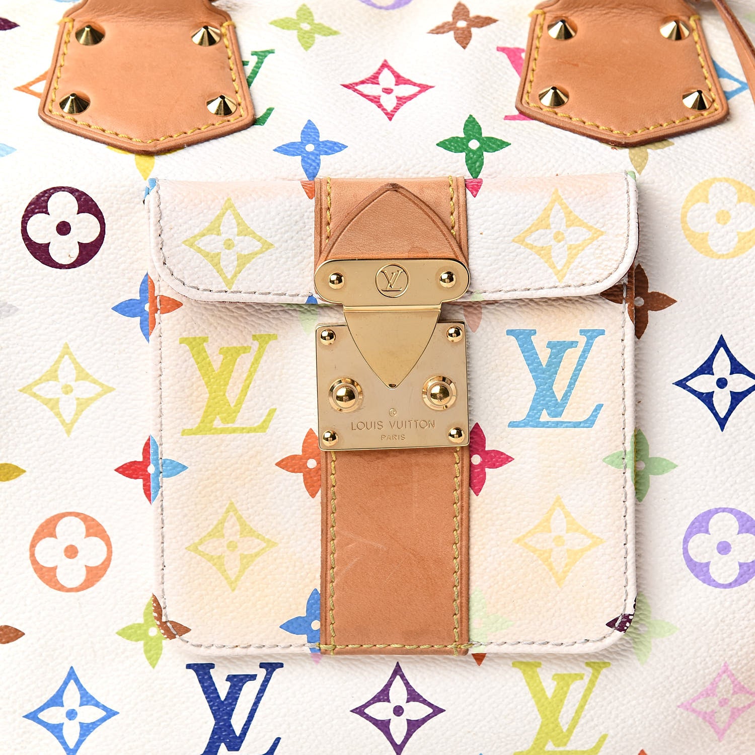 Louis Vuitton Monogram Multicolor Speedy 30 White 9 of 12