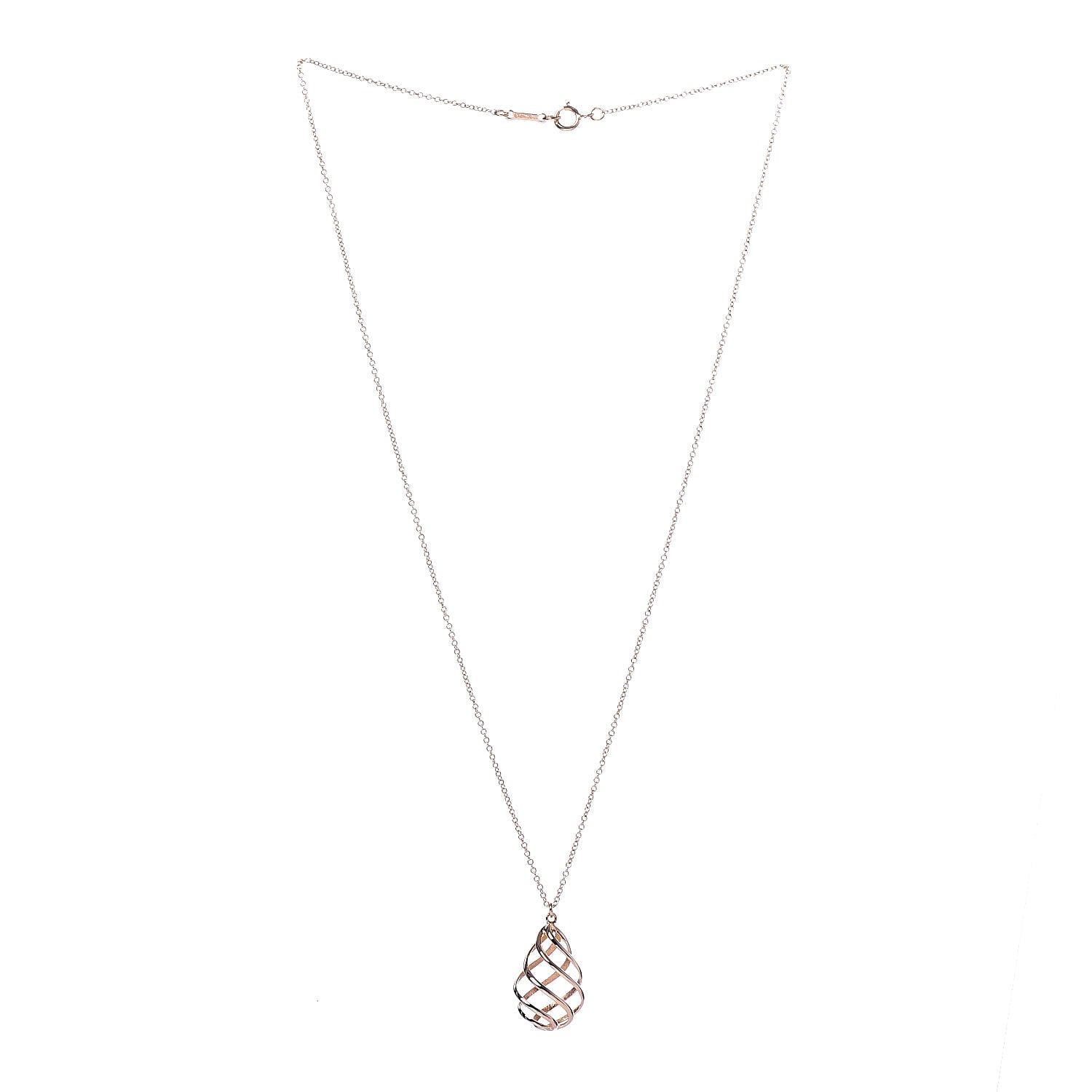 Tiffany 18K Rose Gold Paloma Picasso Venezia Luce Pendant Necklace 3 of 7