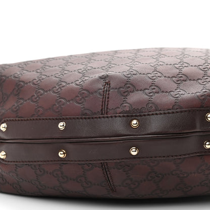 Gucci Guccissima Large Biba Hobo Dark Brown 9 of 12