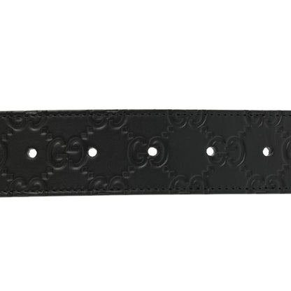 Gucci Guccissima Signature Interlocking G Reversible 37mm Belt 85 34 Black Cocoa 5 of 5